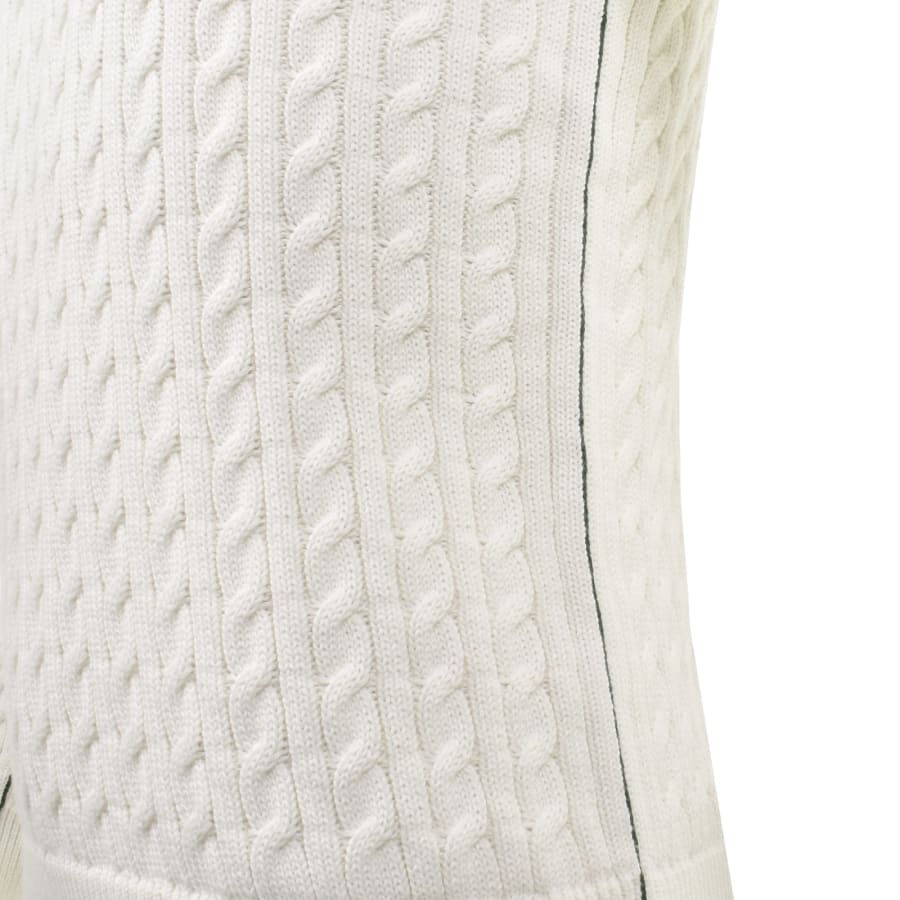 Lacoste Cable Knit Jumper White | Mainline Menswear United